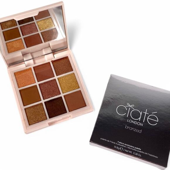 Ciate London Bronzed 9 Piece Eye Shadow Palette 10.8g 0.38 oz - Picture 1 of 5
